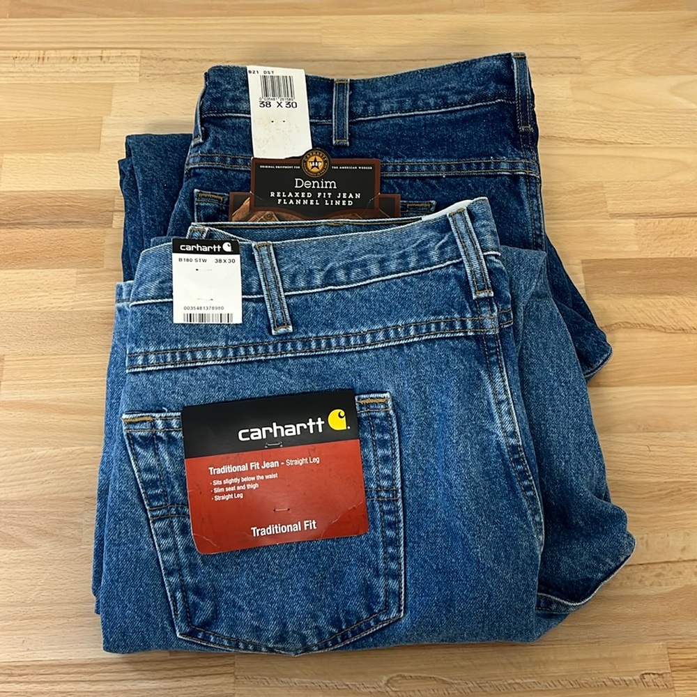 Carhartt Jeans Lot Size 38x30 NWT